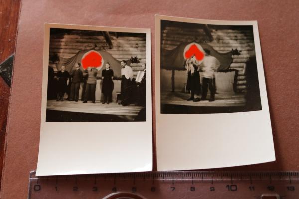 zwei Fotos - Fronttheater 1942 - Ort ?